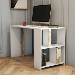Hanah Home Lima - White Marble Escritorio de estudio